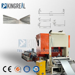 KINGREAL Metal Cable Tray Trunking Roll Forming Machine Full Automatic Cable Tray Cold Forming Machine With Punching Station