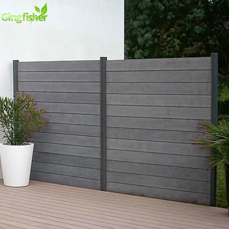 Fire-resistant Wood plastic composite swimming pool fence not used vinyl fence