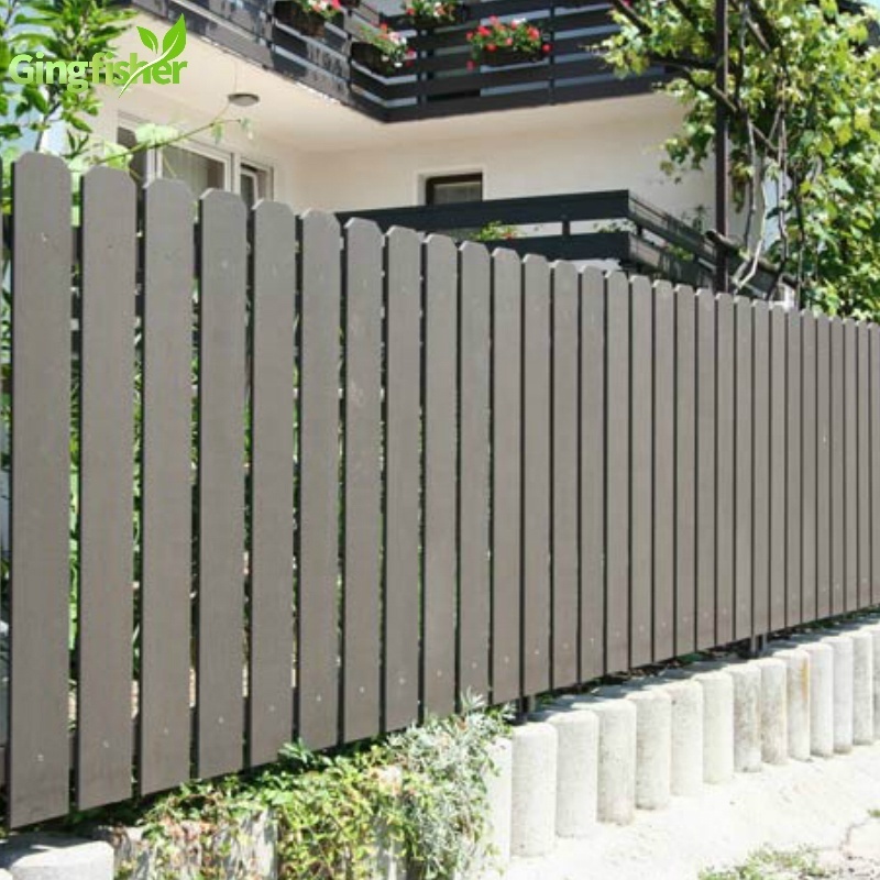 Outdoor Dog Ear Simple Designs Wood Plastic Composite Privacy Fence