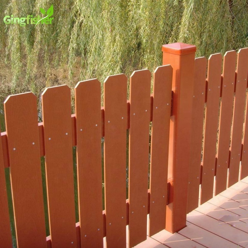 Outdoor Dog Ear Simple Designs Wood Plastic Composite Privacy Fence