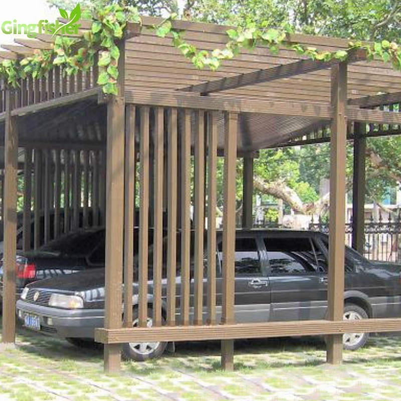 Outdoor Wood Plastic Composite WPC Outdoor Carport Garages