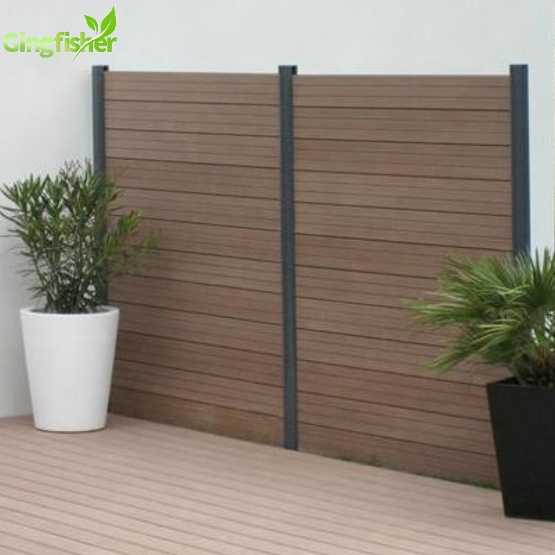 Fire-resistant Wood plastic composite swimming pool fence not used vinyl fence