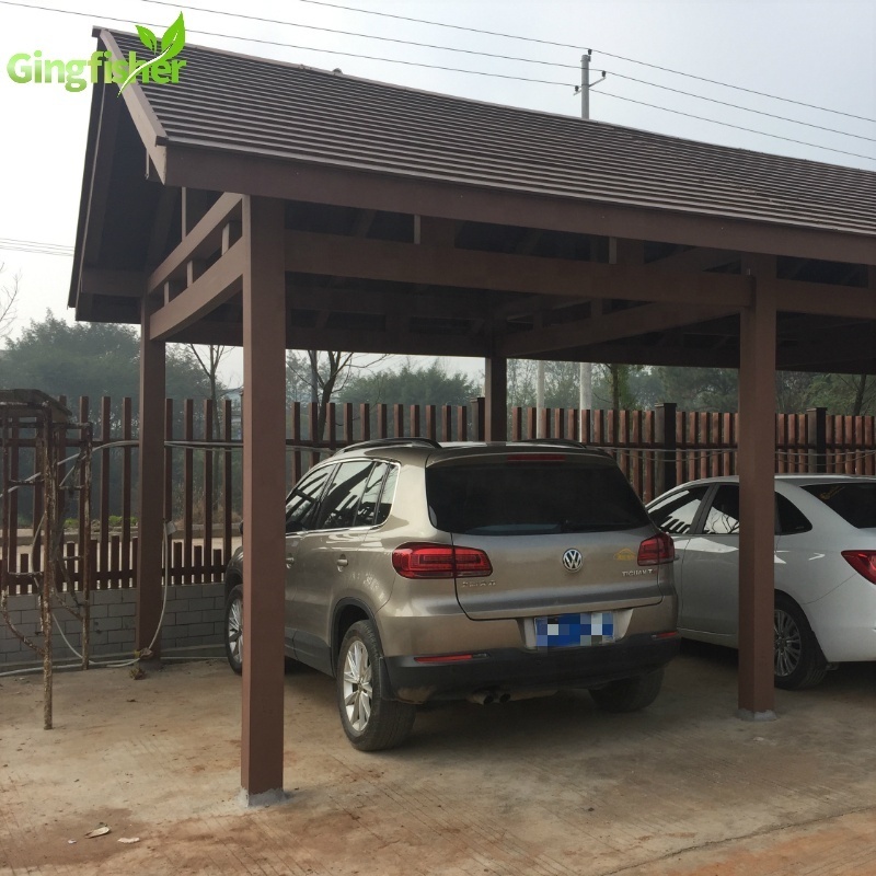 Outdoor Wood Plastic Composite WPC Outdoor Carport Garages