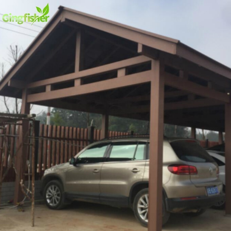 Outdoor Wood Plastic Composite WPC Outdoor Carport Garages