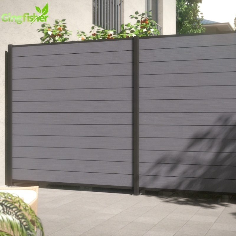 Fire-resistant Wood plastic composite swimming pool fence not used vinyl fence