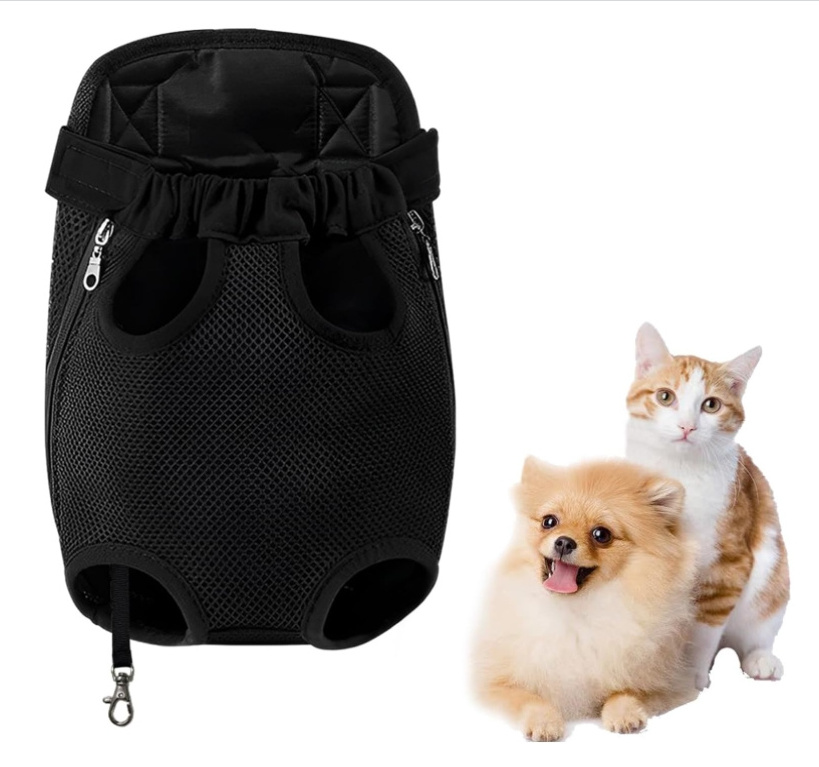 Pet Dog Carrier Backpack Adjustable Dog Front Carrier, Dog Hiking Backpack