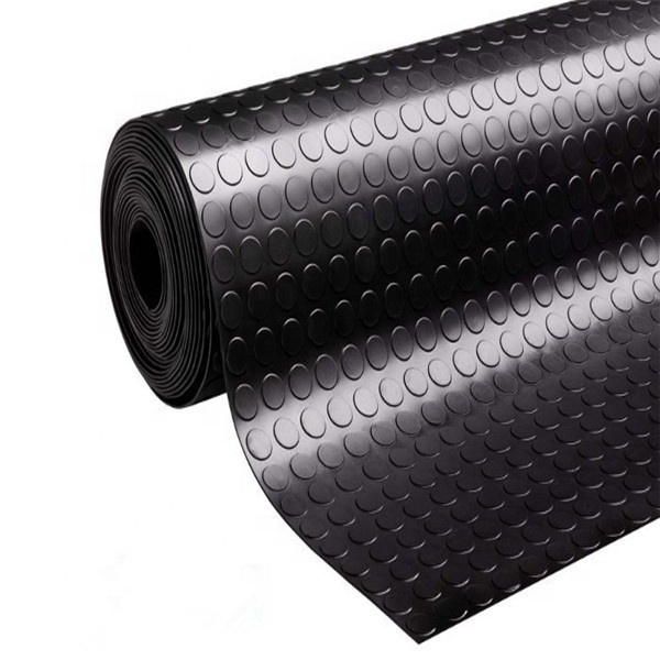 Industry grade Coin Rib Diamond Checker Flat Nitrile/ NBR Rubber Sheet Rolls for Floor In Roll