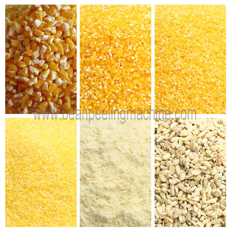 Automatic machine for making corn flour/grits maize peeling and grinding machine