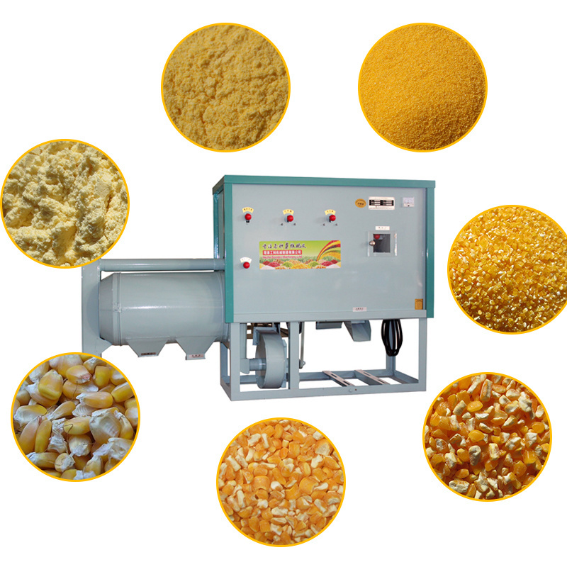 Small Corn Flour And Grits Machine/ Corn Peeling And Grinding Machine Prices