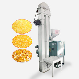 Automatic machine for making corn flour/grits maize peeling and grinding machine