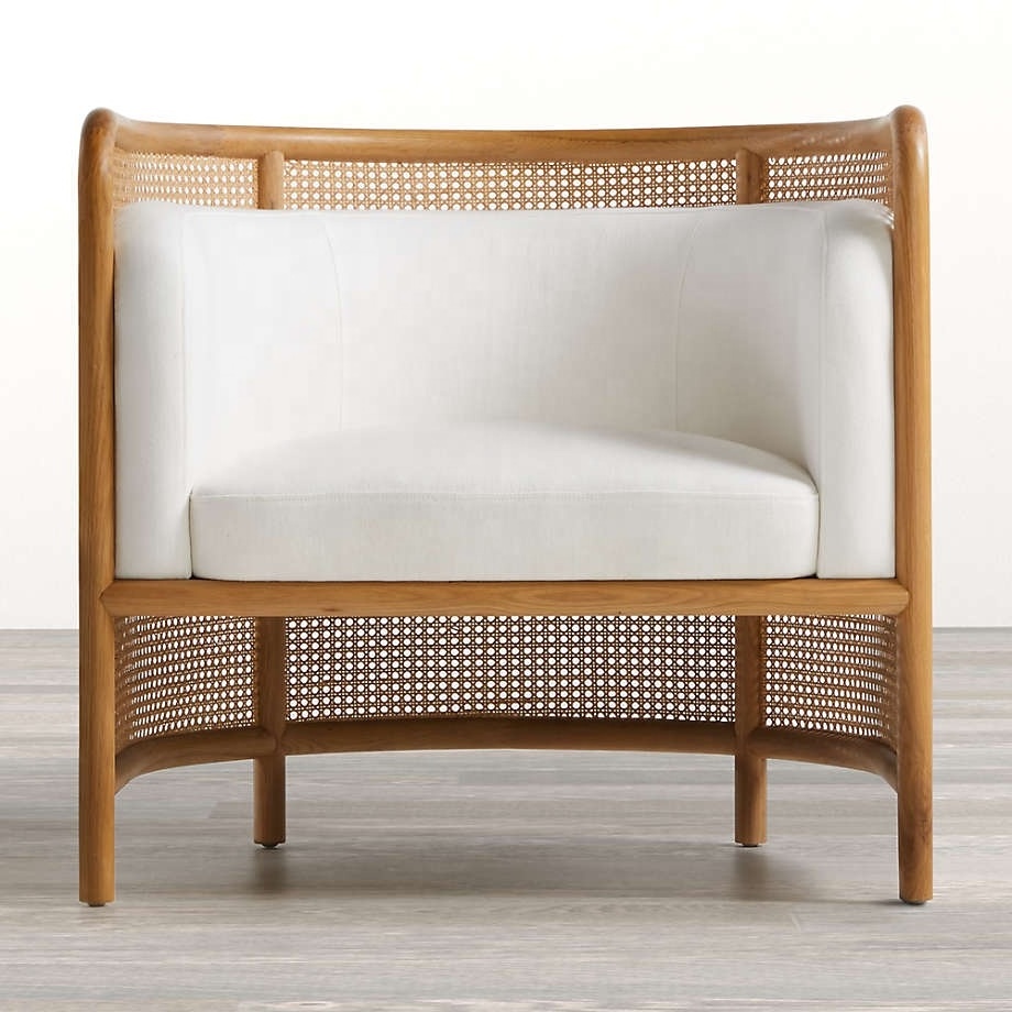 Wood and Cane  Accent Chair