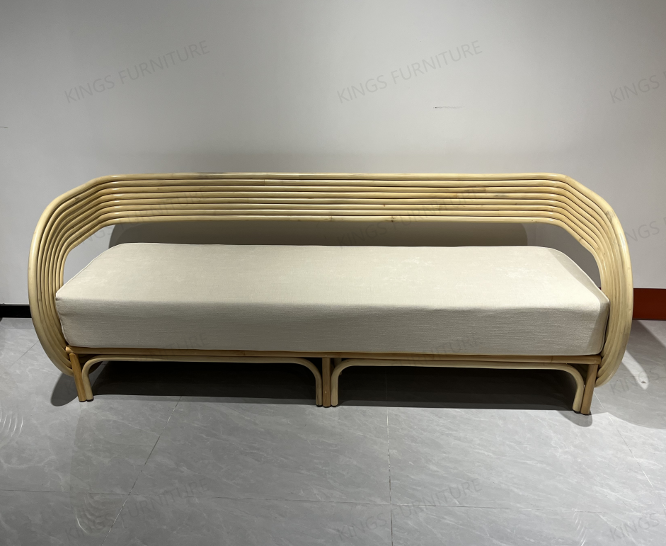 Natural Rattan Cane Sofa