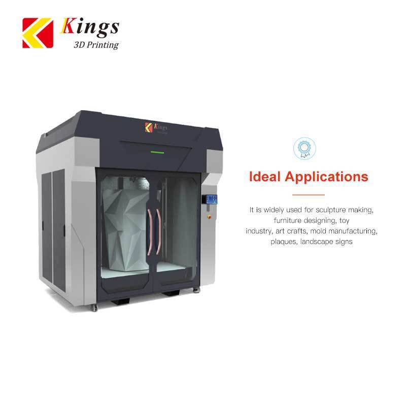 Granule Extruder Additive Subtractive Kings FGF Pellet 3D Printer Large Size Industrial Impresora 3d Printing Machine