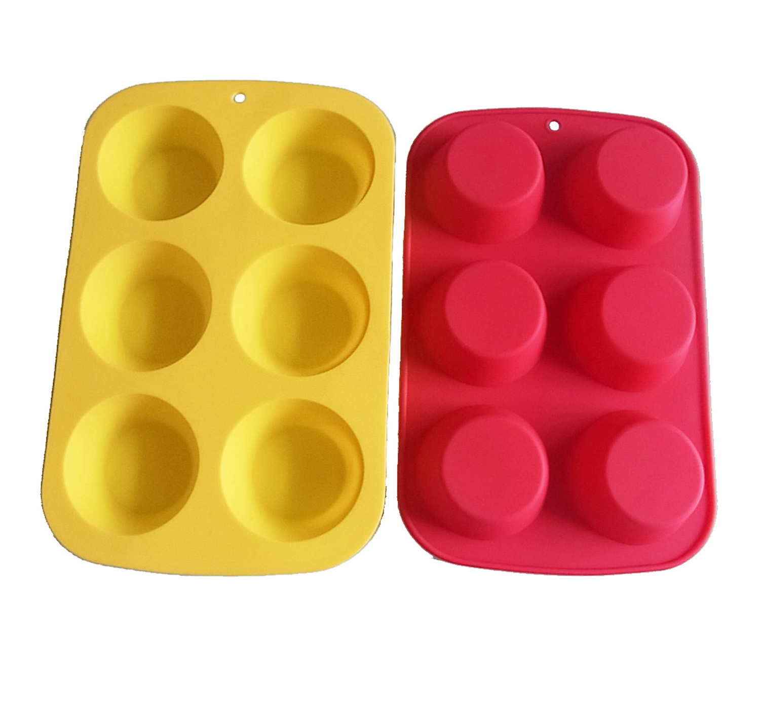 Silicone cookie baking pan.6 cups cake muffin pan