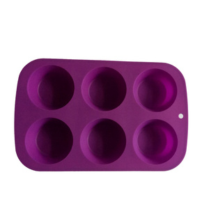 Mini Cup Sizes -Muffin & Cupcake Baking Pan Set Bakeware Trays Microwave Silicone Cake Mold-6 cups