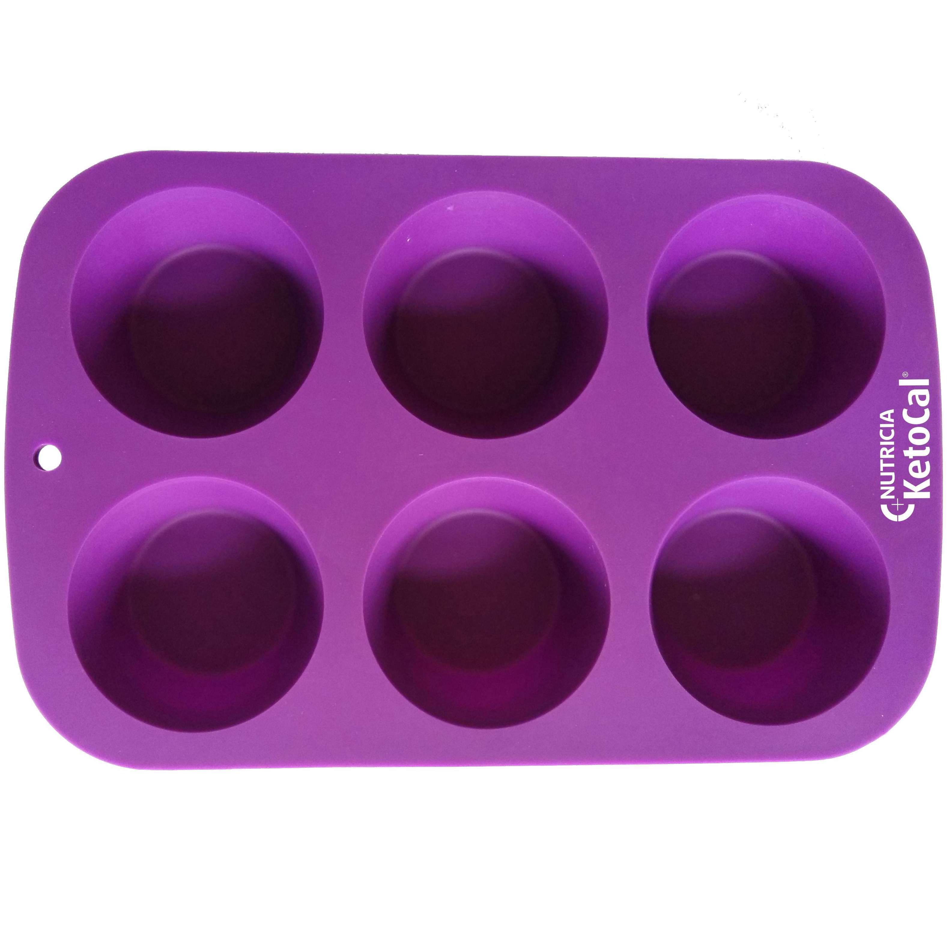 Mini Cup Sizes -Muffin & Cupcake Baking Pan Set Bakeware Trays Microwave Silicone Cake Mold-6 cups