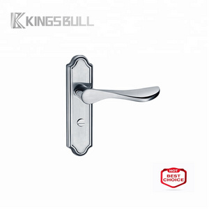 Stainless Steel Door Handle ,Door Lever Handle on Plate,SUS 201 Stainless Steel Plate Door Handle Lock