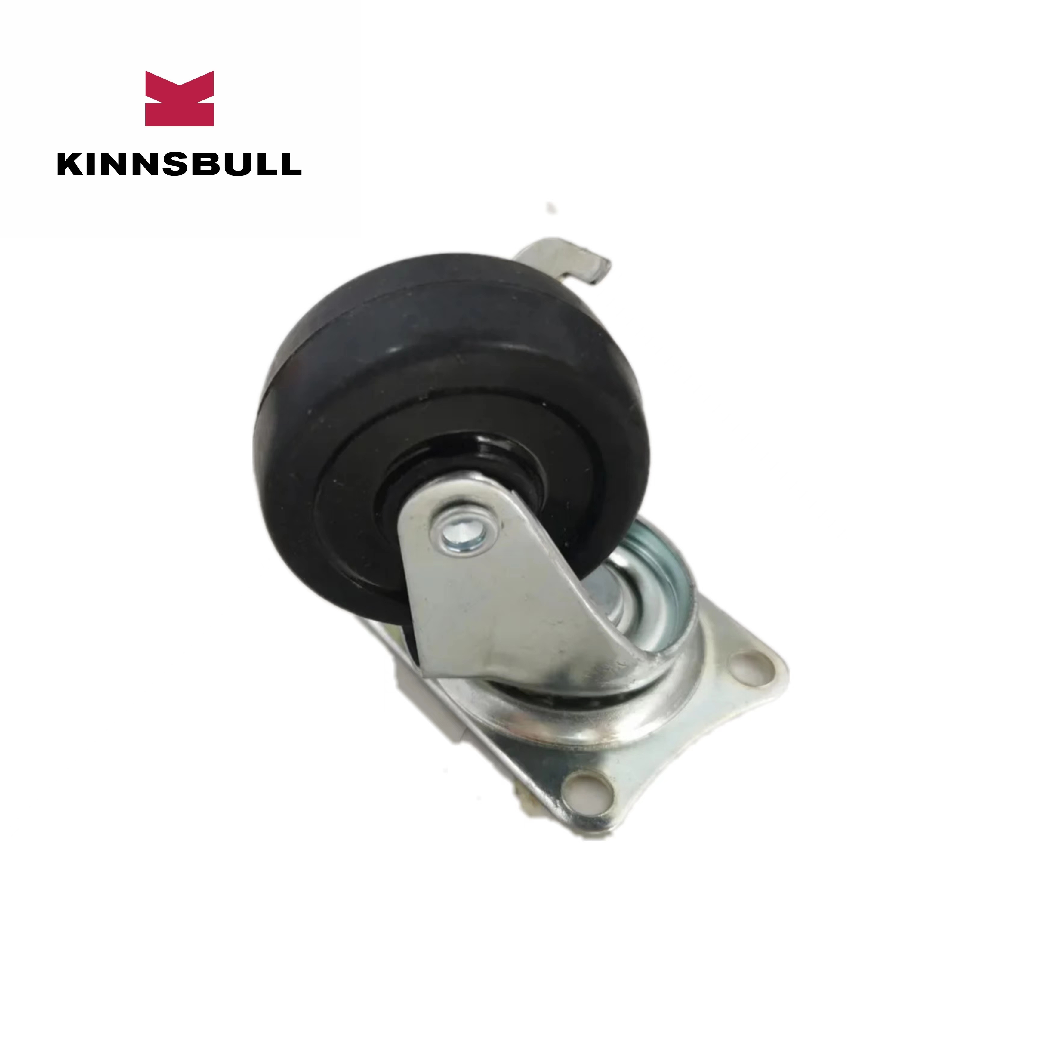 Kinnsbull  iron casters pp core pu caster wheel furniture metal caster wheel