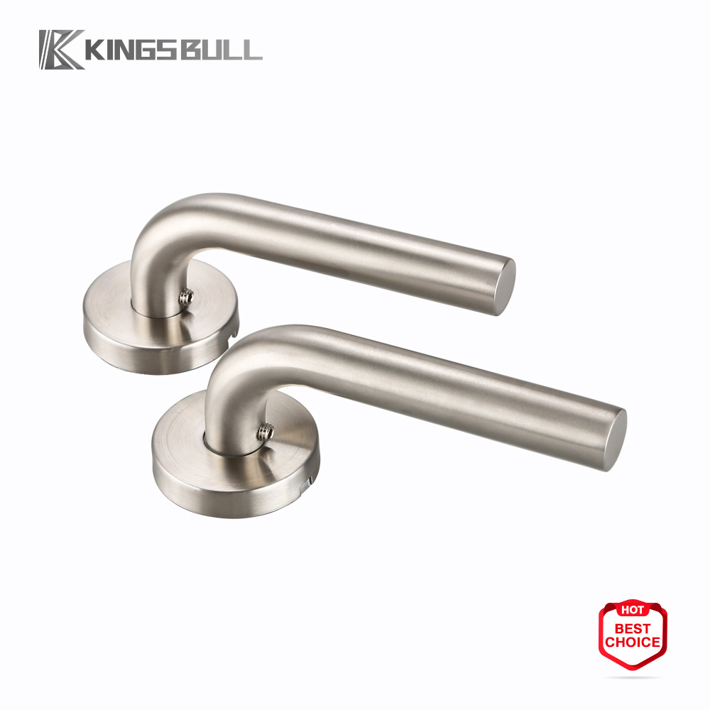 Kinnsbull Stainless Steel furniture hardware modern door knobs latch interior door handles with lock