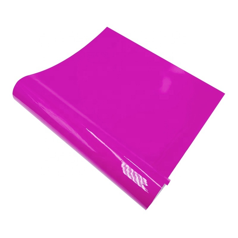 Glossy candy colored car body wrapping paper cars PET release liner vinyl wrap film auto cherry red vinyl wrap rolls for car