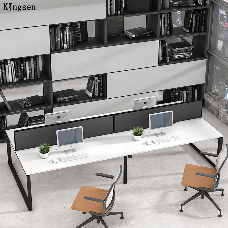 Luxury Office Furniture 320CM*W 160CM*D 75CM*H Working Table Cubicle Work Station Desk Furniture Work Station Desk Office