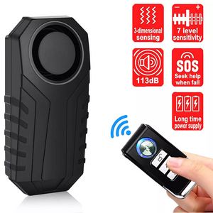 Most Popular  Wireless Remote Vibration Sensor Alarm bicycle alarms for bike anti theft alarm system