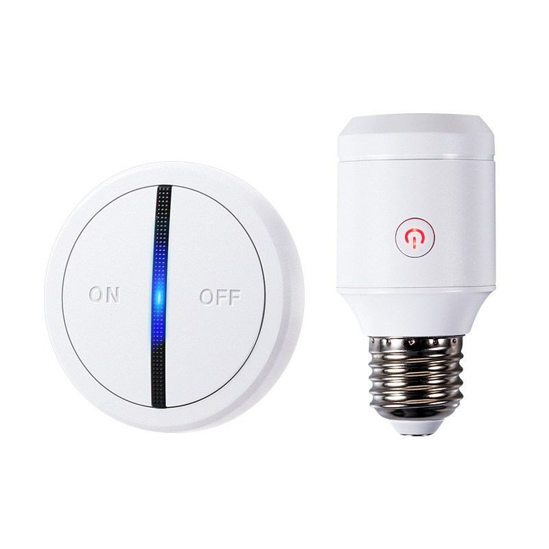 Wireless Remote Control E26 E27 Light Socket with Switch Remote On Off Light Switch Kit for LED Bulbs and Fixtures