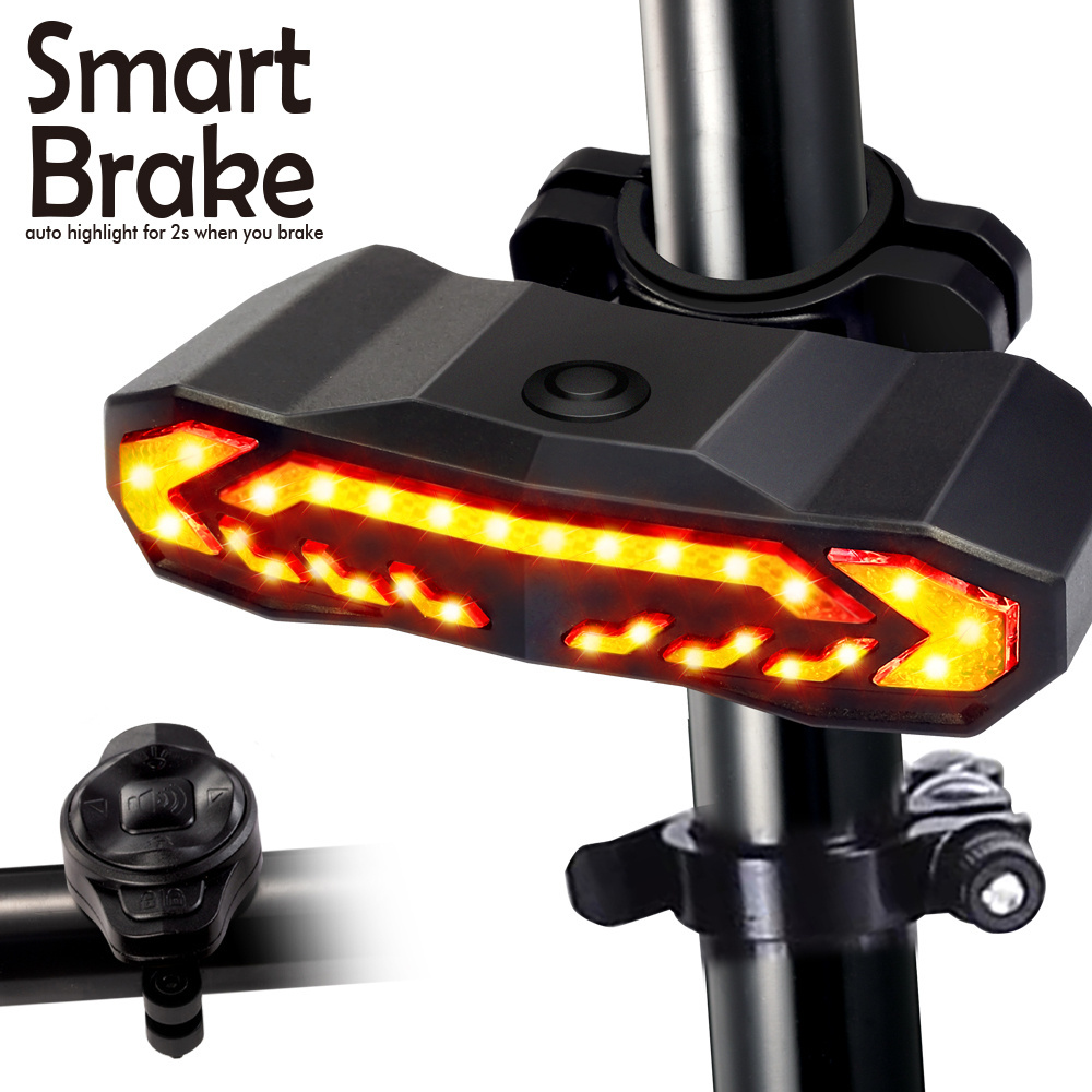 USB Rechargeable 1500mAh LED Bicycle Tail Light Bright Rear IP65 Waterproof Seatpost Mount on Bike  Use