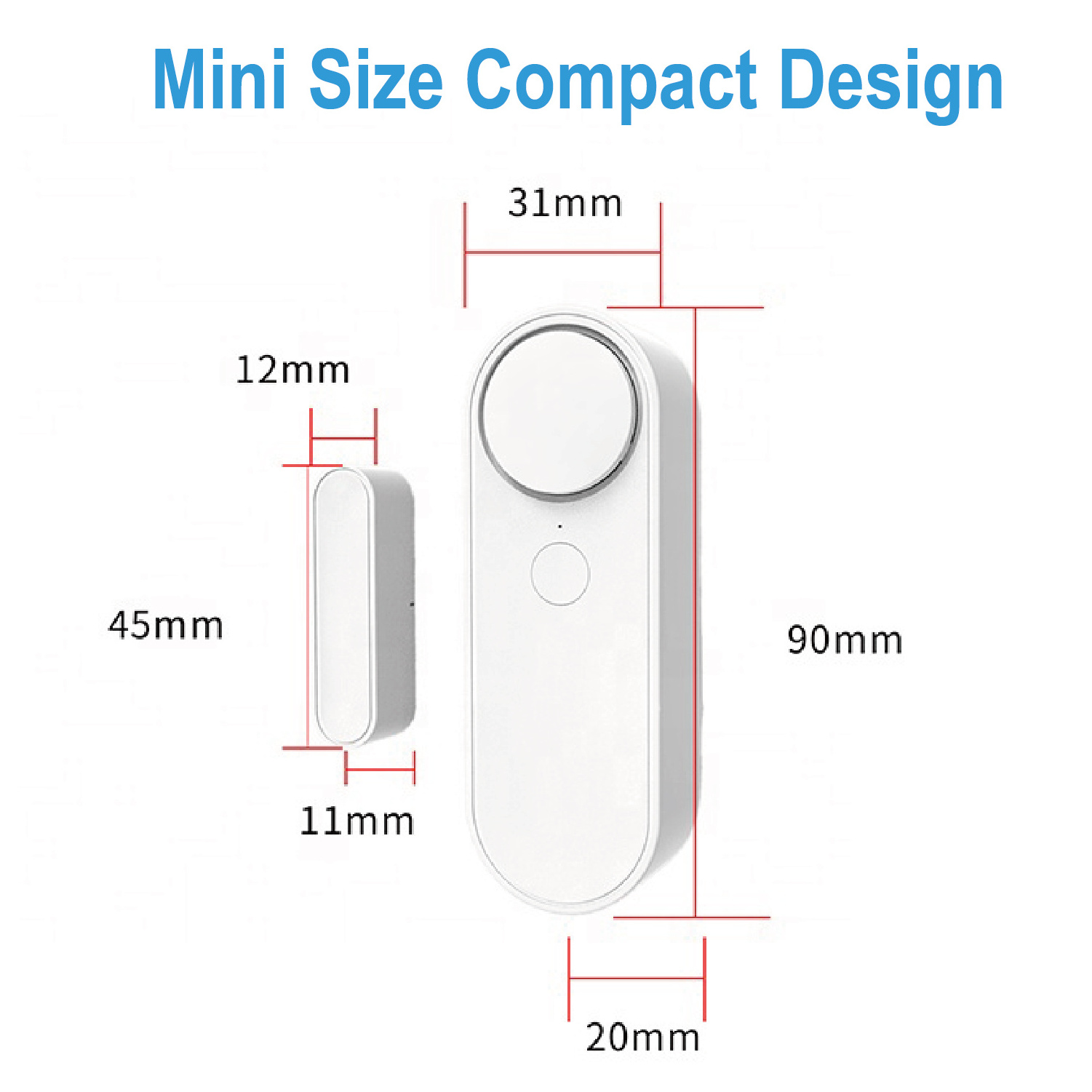 Best Price Tuya WiFi Window Door Sensor Remote Control Smart Home Security Alarm Sensor Compatible with Smart Life APP