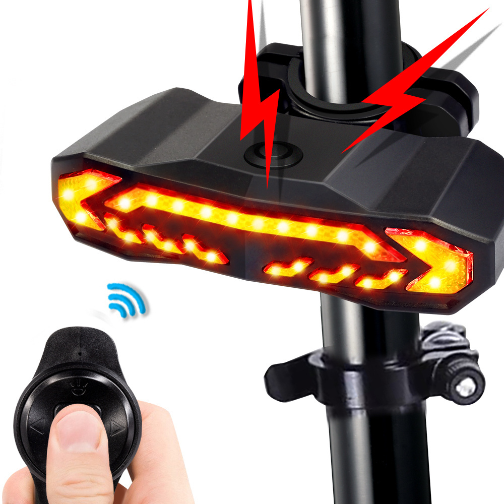 USB Rechargeable 1500mAh LED Bicycle Tail Light Bright Rear IP65 Waterproof Seatpost Mount on Bike  Use