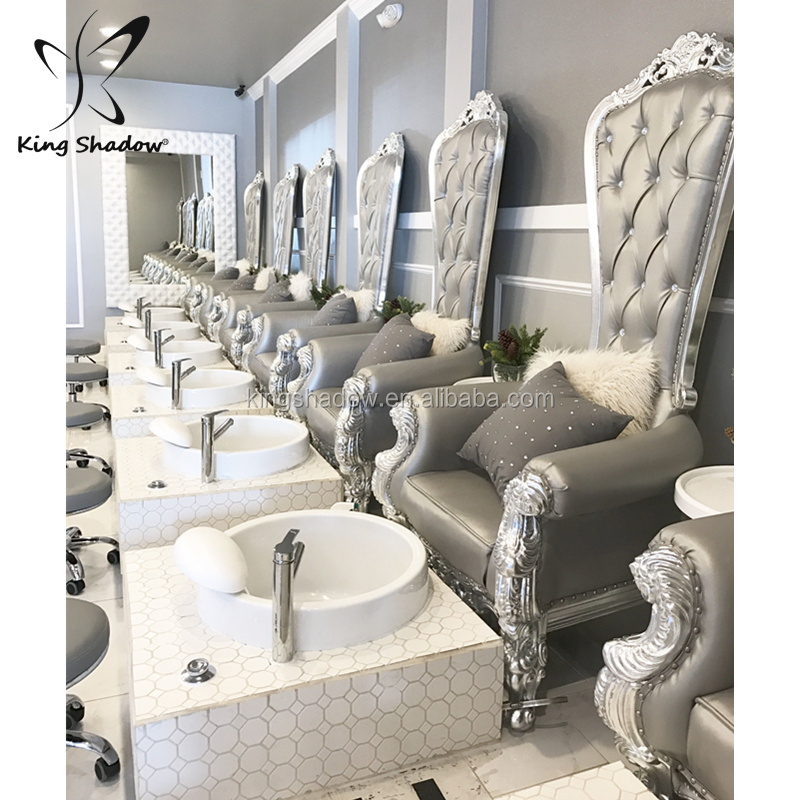 Luxury nail salon furniture pedicure sink and bowl foot spa chairs modern pedicure chair