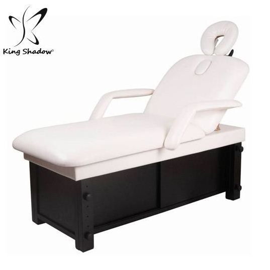 Wooden facial spa massage table cosmetic lash beds beauty salon bed with hole