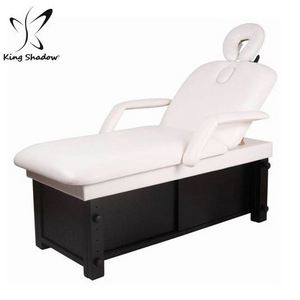 Wooden facial spa massage table cosmetic lash beds beauty salon bed with hole