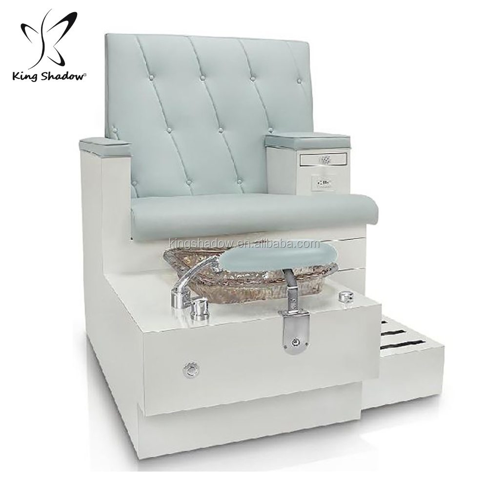 Luxury beauty salon furniture zero gravity t4 spa pedicure chairs with crystal bowl