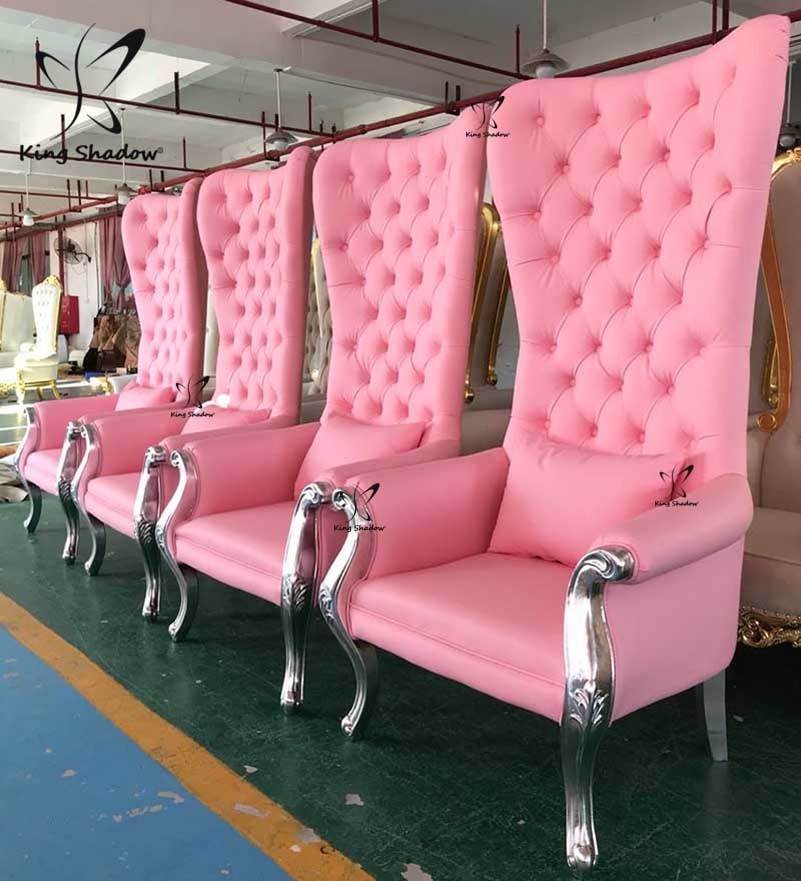 Luxury Throne Chair Pink Pedicure Spa Chairs Foot Tub Bowl Used Pedicure Chair Beauty Foot Spa Salon Modern Nail Salon Furniture