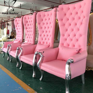 Luxury Throne Chair Pink Pedicure Spa Chairs Foot Tub Bowl Used Pedicure Chair Beauty Foot Spa Salon Modern Nail Salon Furniture