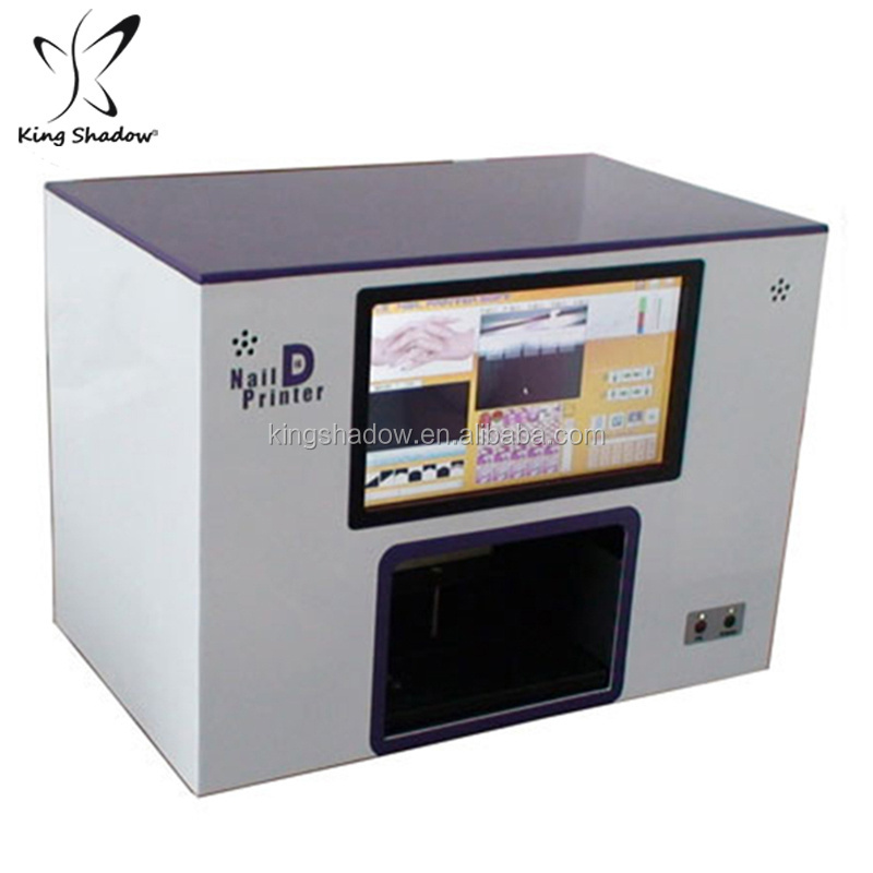 Hot sell portable nail art machine 3D nail polish printer machine for 5 finger or artificial nails