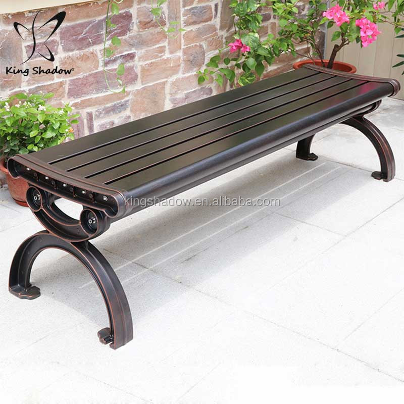 Outdoor patio furniture durable aluminum garden bench