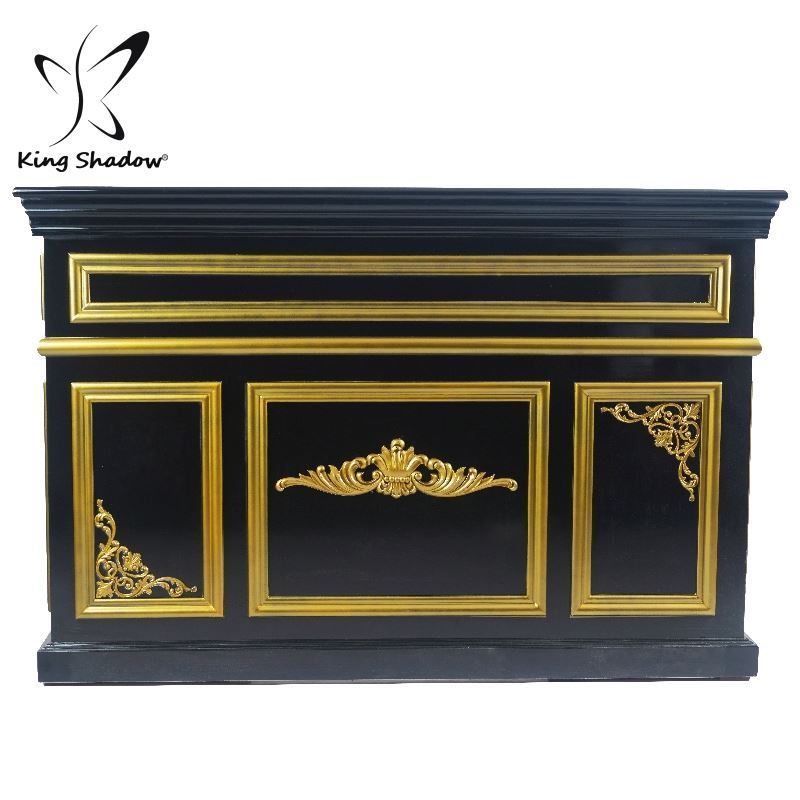 Hair salon reception desk black hotel counter restaurant bar counter