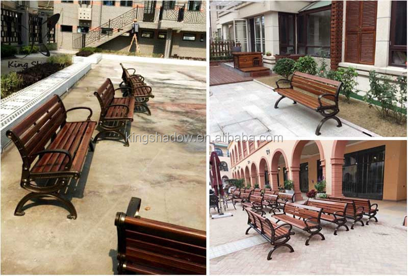 Outdoor patio furniture durable aluminum garden bench