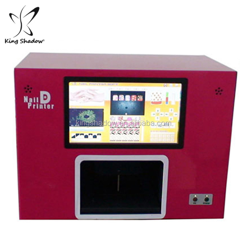 Hot sell portable nail art machine 3D nail polish printer machine for 5 finger or artificial nails