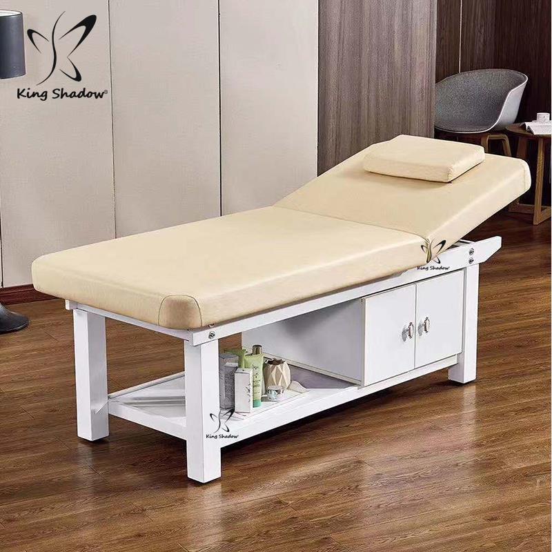 Wooden facial spa massage table cosmetic lash beds beauty salon bed with hole