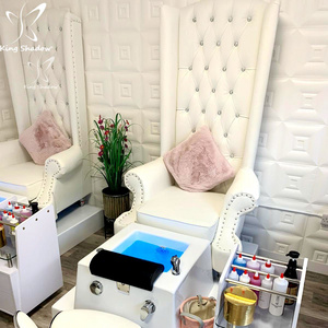 Beauty Salon Furniture Luxury Throne Chairs Foot Tub Bowl No Plumbing Used Spa Pedicure Chair Nail Salon Pedicure Jet