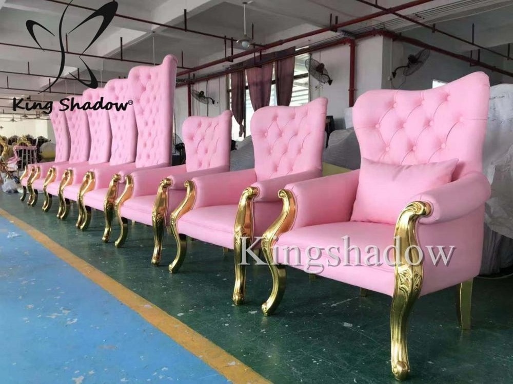 Luxury Throne Chair Pink Pedicure Spa Chairs Foot Tub Bowl Used Pedicure Chair Beauty Foot Spa Salon Modern Nail Salon Furniture