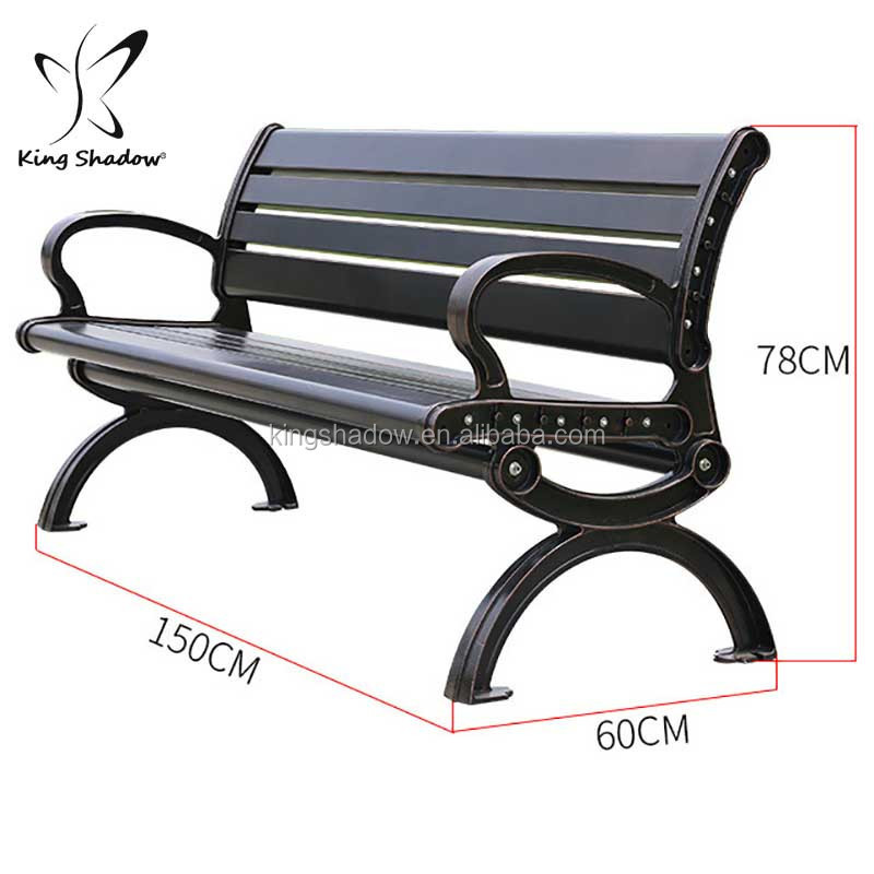 Kingshadow outdoor patio benches wooden outdoor garden bench