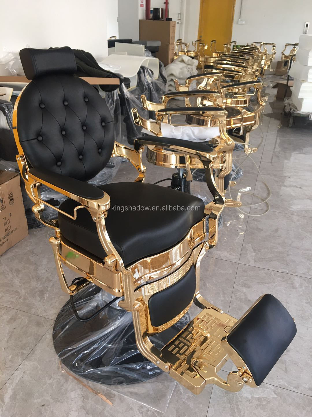 Salon furniture hairdressing equipment barber chair cheap men's hair salon chairs metal baber chair