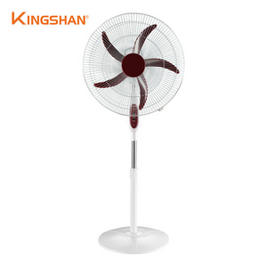 18 Inch Manufacturer Oscillating With LED Night Light Remote Control 5 Blades DC Floor Fan Rechargeable Stand Fan