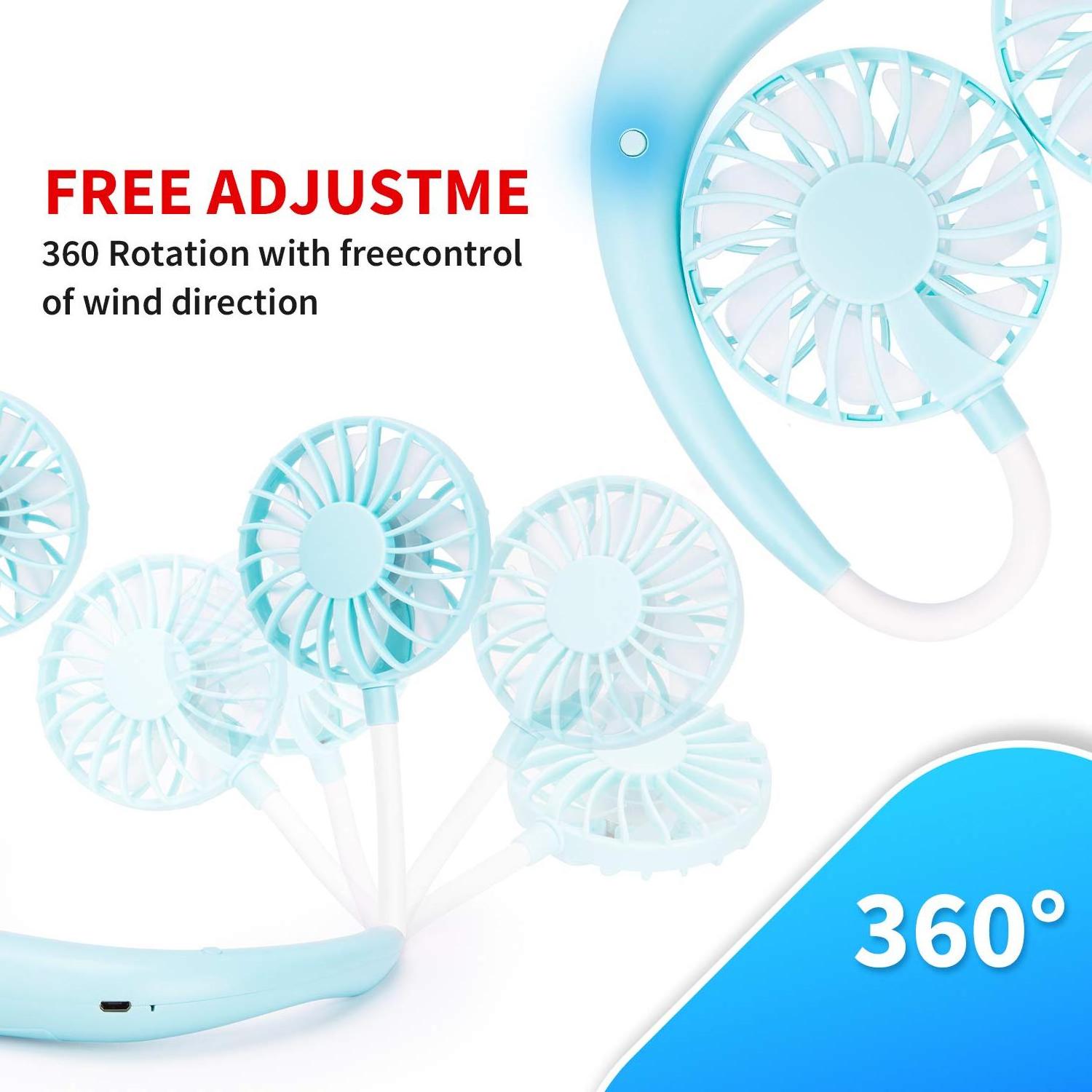 Seven Blades Small Portable USB Plug Cost-effective Can Put Essential Oil Perfume Mini No Take Neck Fan