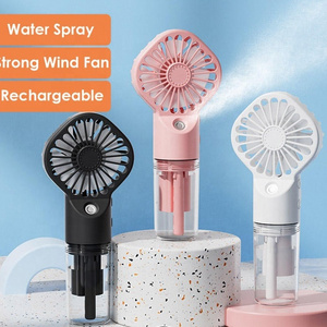 Gift Sets Mini Handheld Misting Fan Rechargeable Outdoor Portable Hand Water Spray Mister Mist Fan with Water Spray Mist Bottle