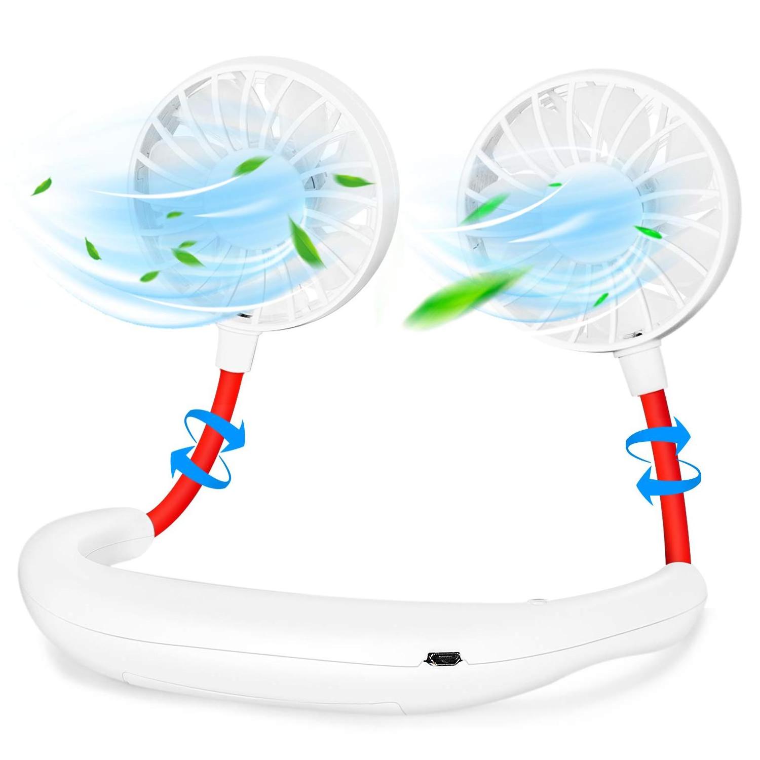 Seven Blades Small Portable USB Plug Cost-effective Can Put Essential Oil Perfume Mini No Take Neck Fan